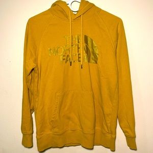 The North Face Women's Mineral Gold/Metallic Gold Logo Hoodie Pullover Size M-L